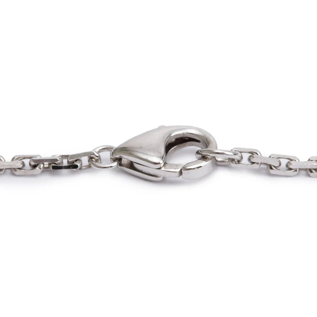 18k White Gold Love Pendant Necklace