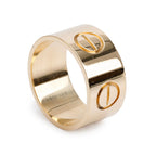18k Yellow Gold 11 MM Love Ring, Size 62 10
