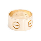 18k Yellow Gold 11 MM Love Ring, Size 62 10