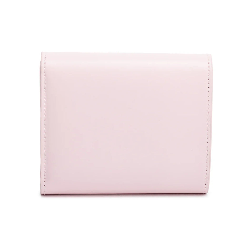 Pink Shiny Calfskin Leather Triomphe Compact Wallet