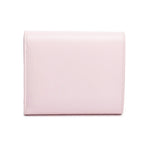 Pink Shiny Calfskin Leather Triomphe Compact Wallet