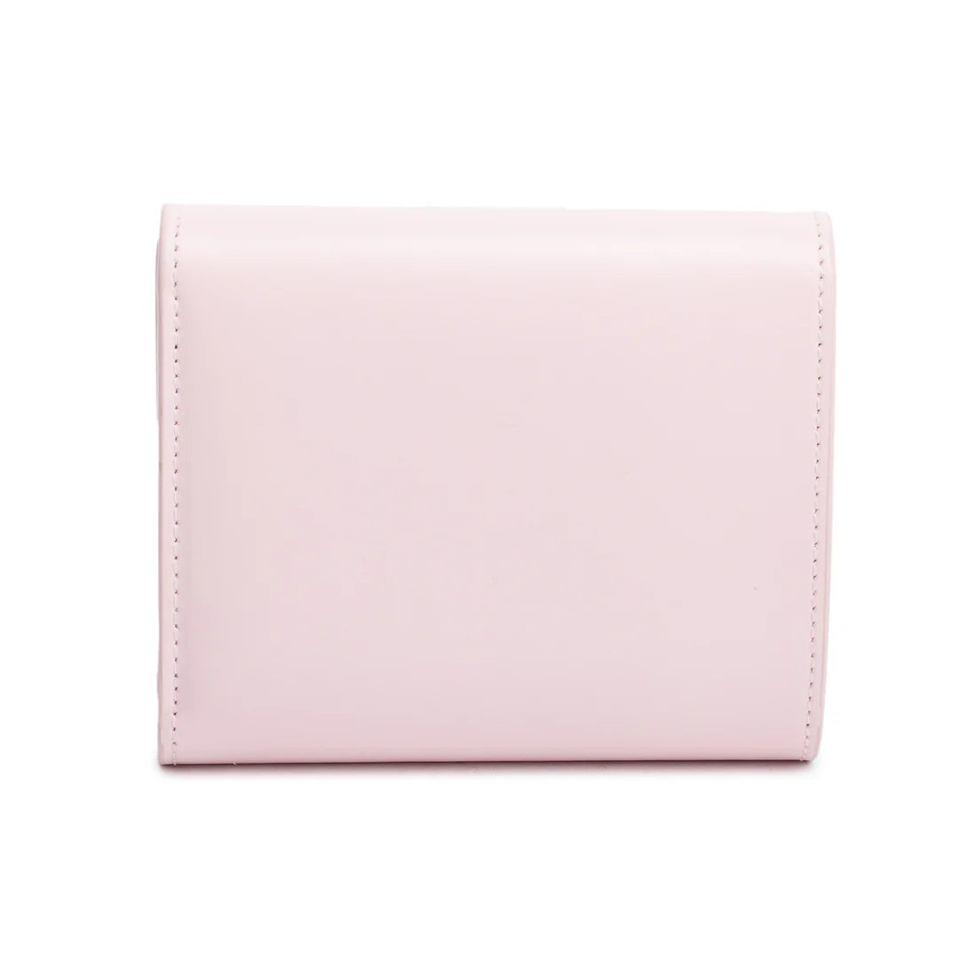 Pink Shiny Calfskin Leather Triomphe Compact Wallet