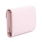 Pink Shiny Calfskin Leather Triomphe Compact Wallet