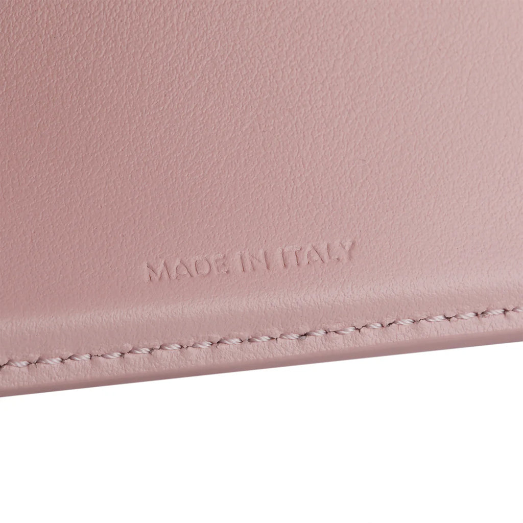 Pink Shiny Calfskin Leather Triomphe Compact Wallet