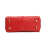 Red Calfskin Leather Small 16 Bag w/ Strap