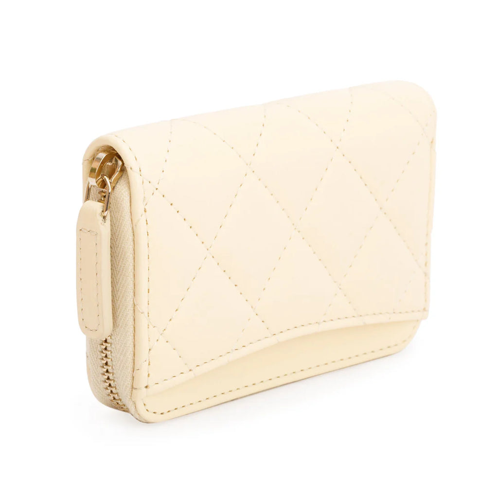 2020 Neutral Calfskin Leather Classic Zipped Coin Purse w/ Box, Authenticity Card &amp; Receipt