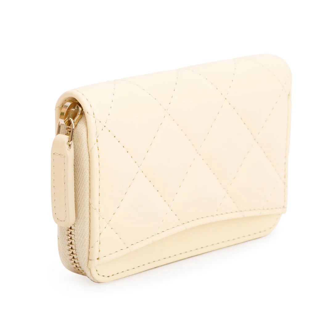 2020 Neutral Calfskin Leather Classic Zipped Coin Purse w/ Box, Authenticity Card &amp; Receipt