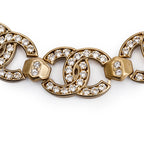2021 Gold Plated Strass CC Choker Necklace w/ Box