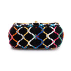 2022 Diamond Threaded Tweed CC Pearl Crush Square Mini Flap Bag