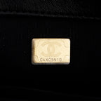 2022 Diamond Threaded Tweed CC Pearl Crush Square Mini Flap Bag