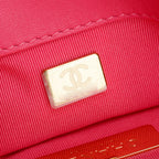 2022 Pink Lambskin Leather Large 19 Flap Bag w/ Box &amp; Receipt