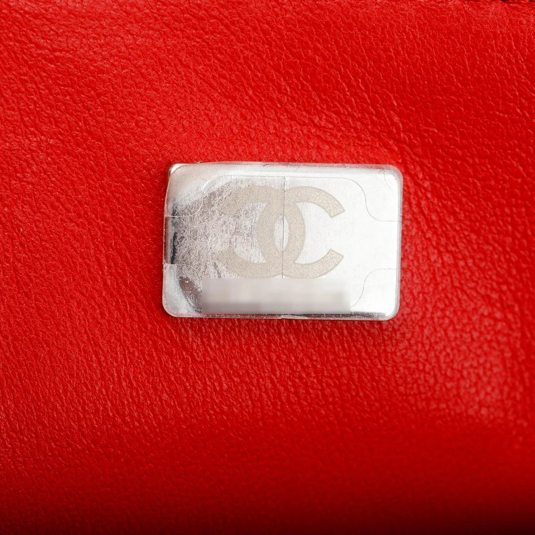 2022 Red Tweed Classic Mini Rectangular Flap Bag