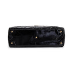 2023 Black Patent Leather Maxi Bowling Bag