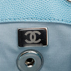 2024 Blue Quilted Caviar Leather Mini Backpack w/ Box
