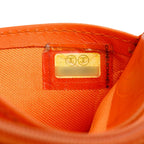 Black Calfskin Leather Cambon Yen Wallet