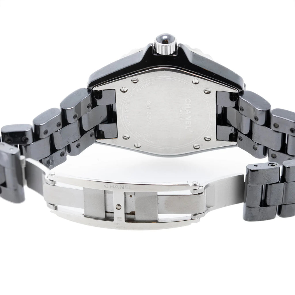 Black Ceramic Diamond J12 Watch