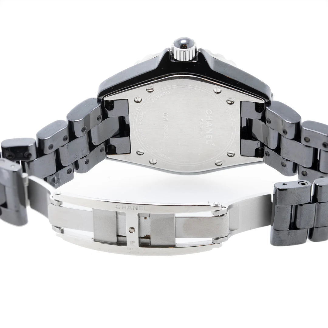 Black Ceramic Diamond J12 Watch