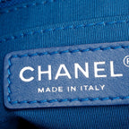 Blue Chevron Quilted Lambskin Leather Small Urban Spirit Backpack w/ Authenticity Card