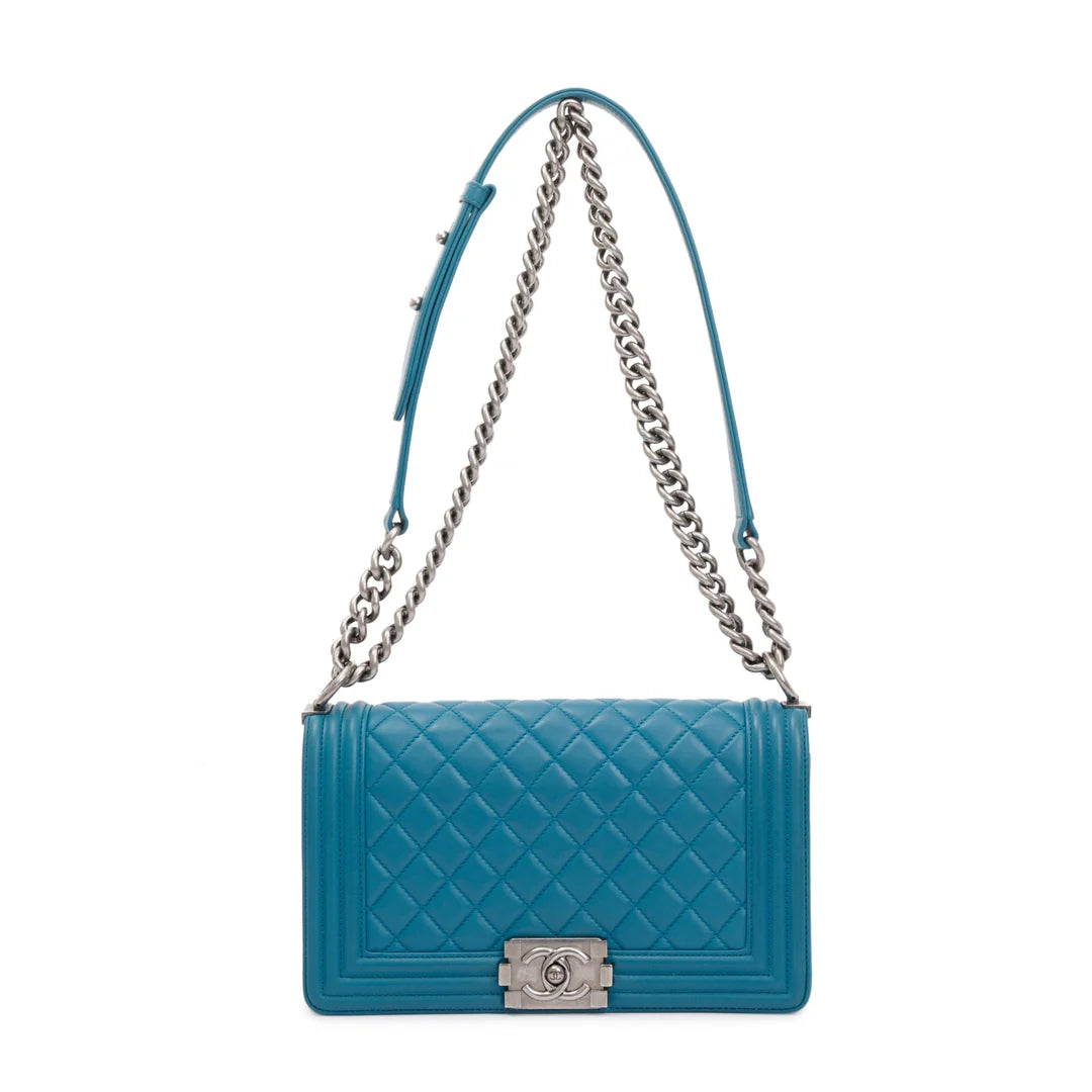 Medium Quilted Lambskin Boy Bag