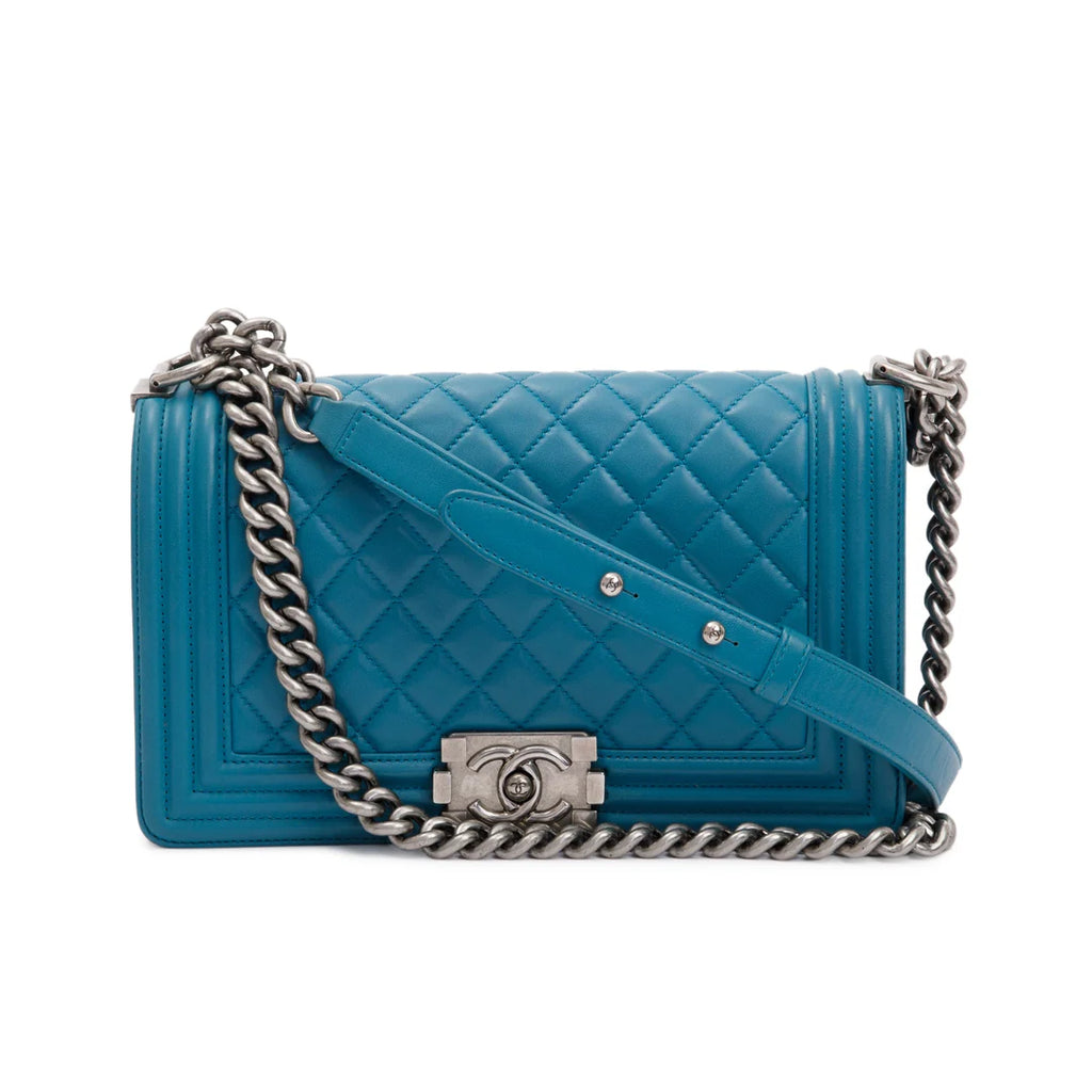 Medium Quilted Lambskin Boy Bag