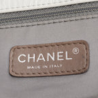 Netral Glazed Calfskin Leather Twisted Maxi Flap Bag