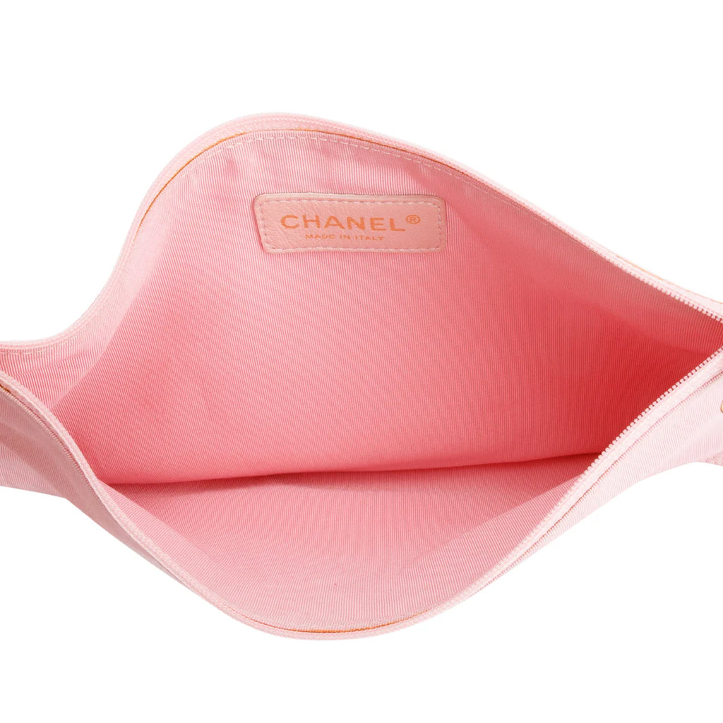 Pink Patent Leather Transparent PVC Triple CC Logo Tote Coeur Cult Core