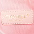 Pink Patent Leather Transparent PVC Triple CC Logo Tote Coeur Cult Core