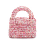 Pink Tweed Nano Kelly Shopper w/ Box Coeur Cult Core
