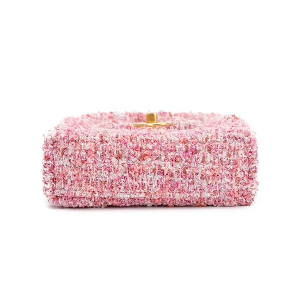 Pink Tweed Nano Kelly Shopper w/ Box Coeur Cult Core