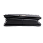 Black Quilted Lambskin Leather Large Boy Bag