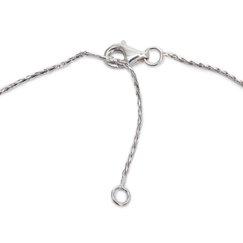18k White Gold Yellow Sapphire &amp; Diamond Cross Pendant Necklace