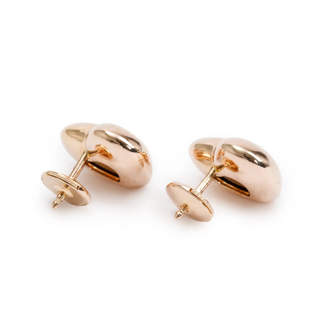 18k Rose Gold Happy Diamonds Heart Earrings