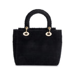 2020 Black Toile De Jouy Embroidery Medium Lady D-Lite Bag w/ Strap