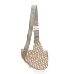 2020 Multicolour Oblique Jacquard Saddle Bag