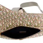 2020 Multicolour Oblique Jacquard Saddle Bag