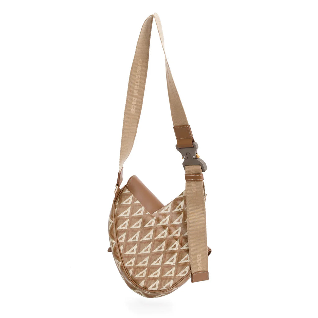 2021 CD Diamond Coated Canvas Saddle Bag