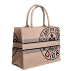 2023 Beige Canvas L'Union Fait La Force Medium Book Tote w/ Authenticity Card