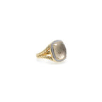 18k Gold Albion Ring with Citrine and Diamonds