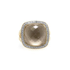 18k Gold Albion Ring with Citrine and Diamonds
