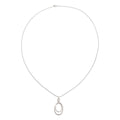 Sterling Silver Diamond Continuance Pendant Necklace