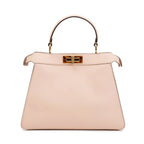 2022 Pink Calfskin Leather Medium Peekaboo Bag with Tortoise Detail w/ Strap &amp; Box