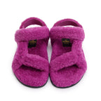 Purple Fur Feel Sandals, Size 36.5 w/ Box