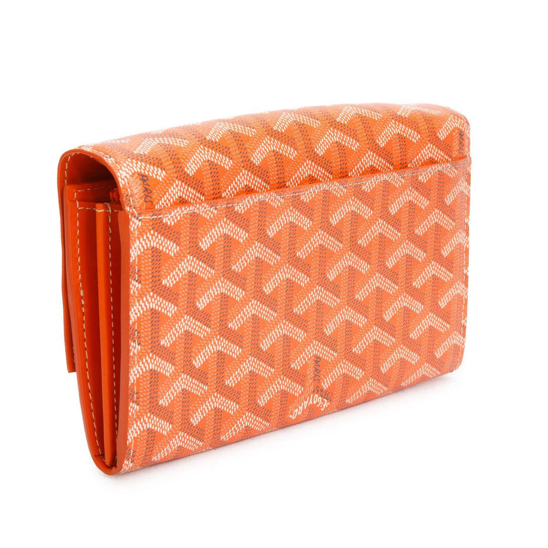 Orange ine Canvas Varenne Continental Wallet