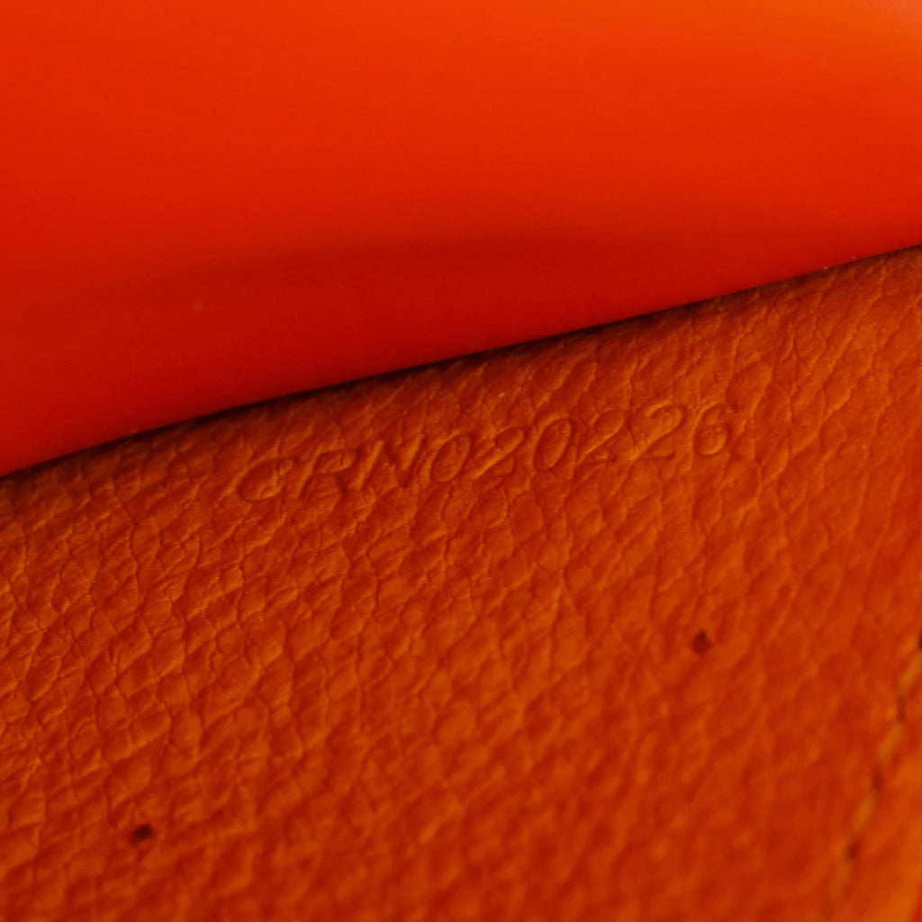 Orange ine Canvas Varenne Continental Wallet