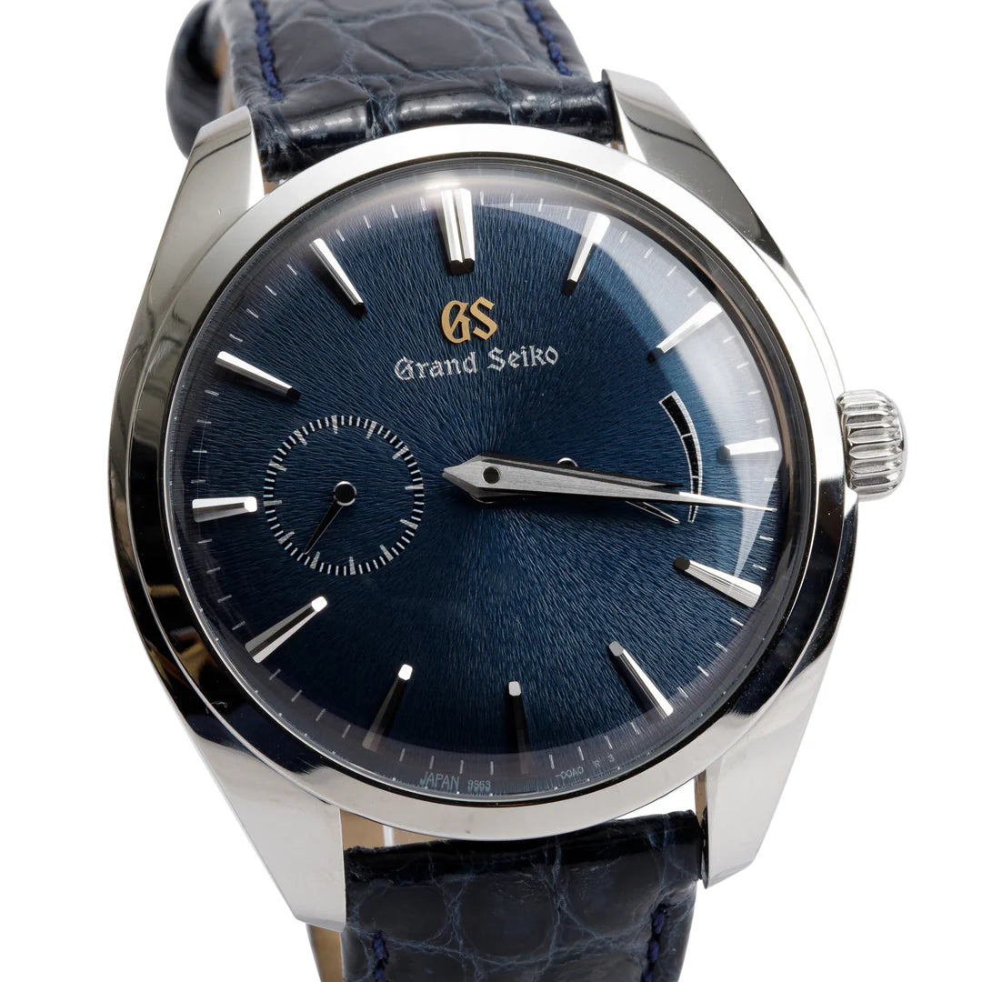 Limited Edition Stainless Steel Elegance Collection 39 mm Manual Wind Watch Blue Dial w/ Box &amp; Papers
