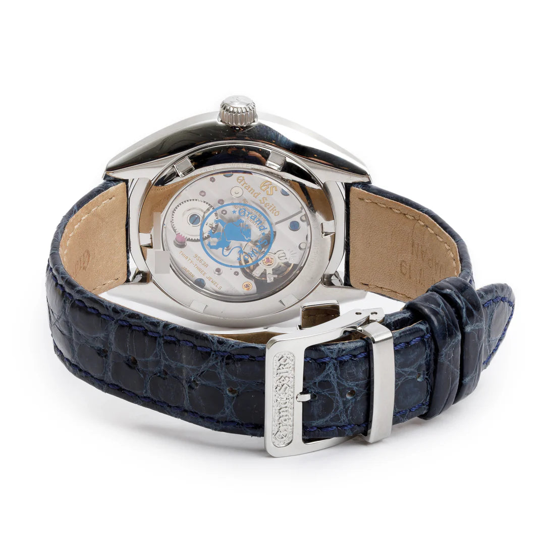 Limited Edition Stainless Steel Elegance Collection 39 mm Manual Wind Watch Blue Dial w/ Box &amp; Papers
