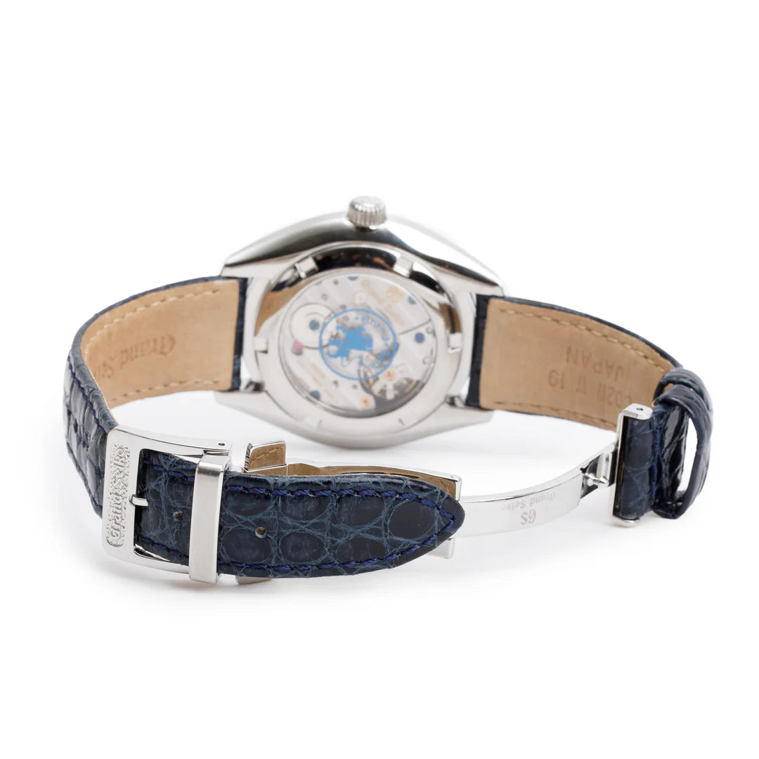 Limited Edition Stainless Steel Elegance Collection 39 mm Manual Wind Watch Blue Dial w/ Box &amp; Papers