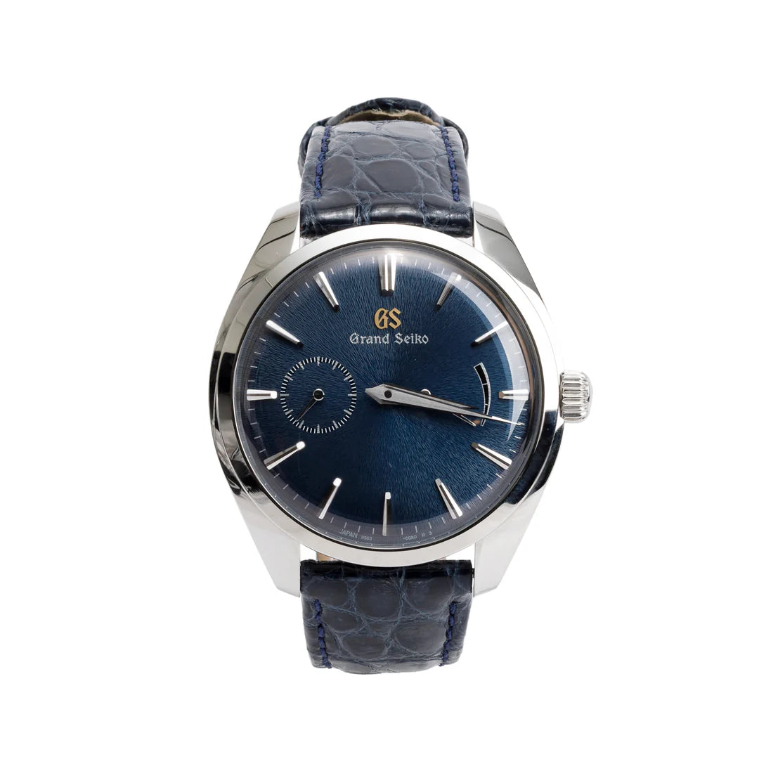 Limited Edition Stainless Steel Elegance Collection 39 mm Manual Wind Watch Blue Dial w/ Box &amp; Papers