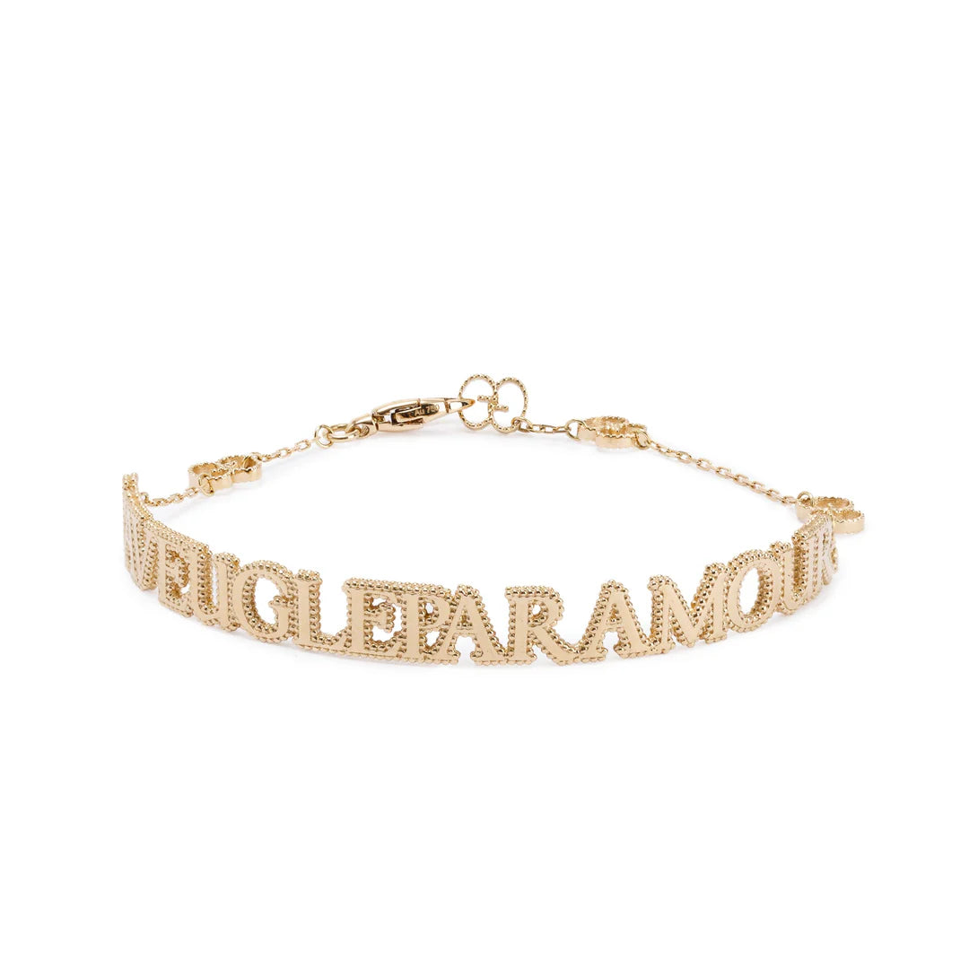 18k Yellow Gold L'Aveugle Par Amour Bracelet