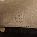 Beige GG Supreme Web Ophidia Zip Around Wallet